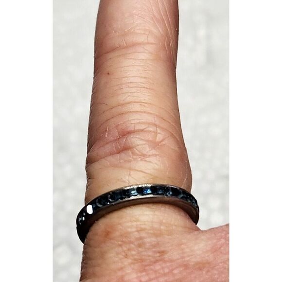 LEGI 925 sterling silver eternity band ring‎ size 4 - Picture 14 of 15